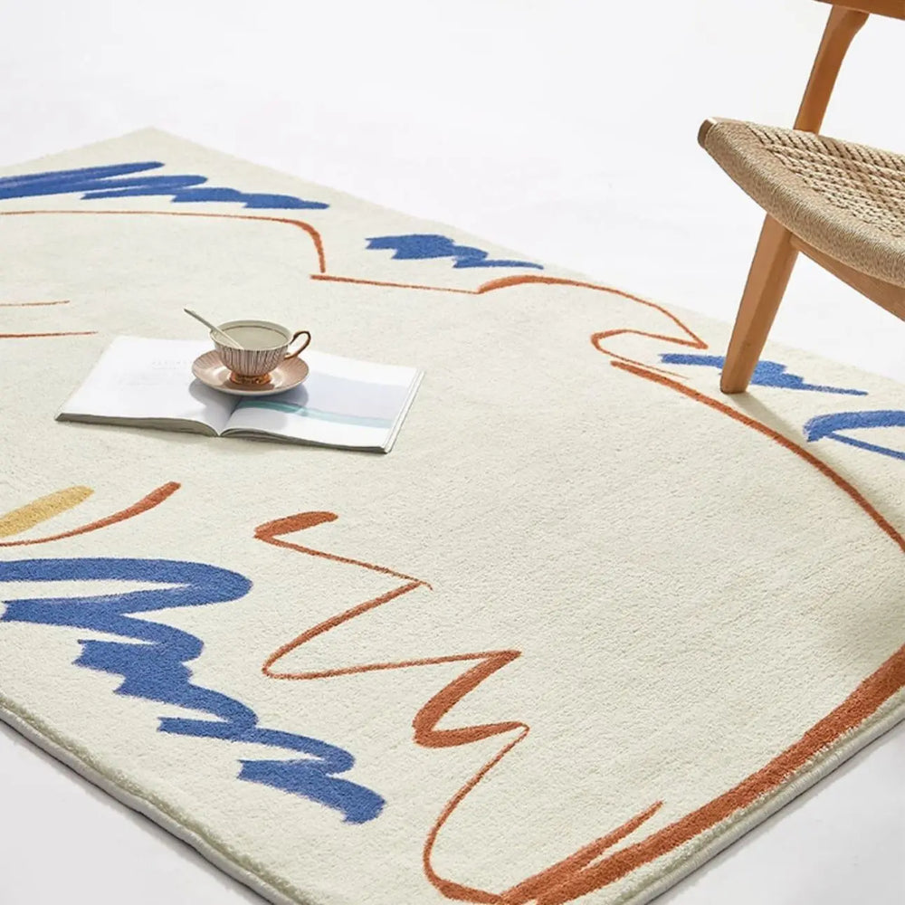 Modern Minimalist Abstract Line Carpet